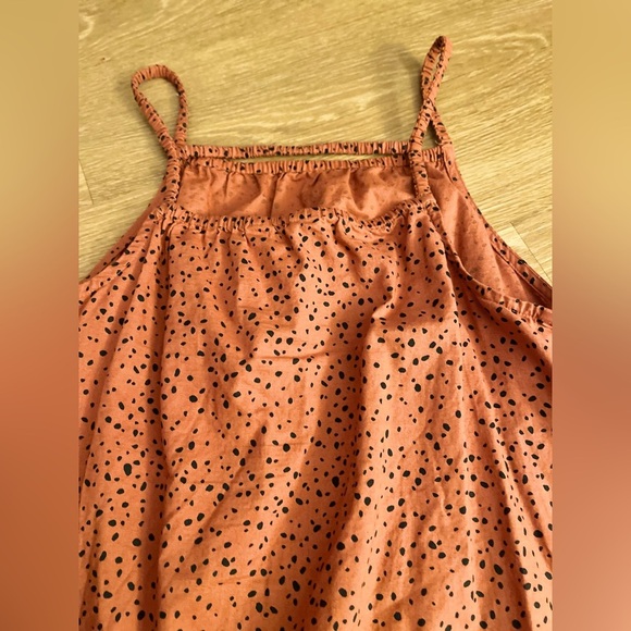 H&M Casual Orange and Black Dress with Spaghetti Straps - Picture 6 of 8
